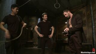 Mr Morgan Black is taken, beaten, edged & milked