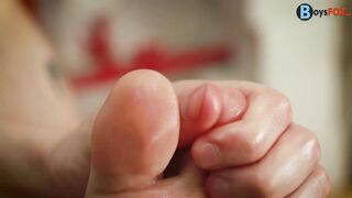 Boy feet fun with Kenton