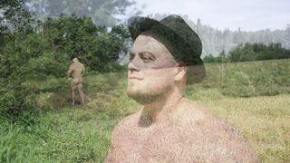 Russian Strongman Jerks Off in the Country (Oleg)