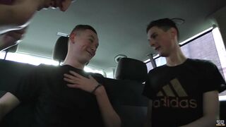 Rugby Boy Gets Double Teamed