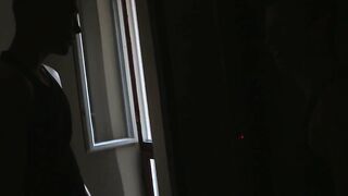 Twink gets fucked outside