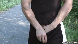 Raw sex in a public park